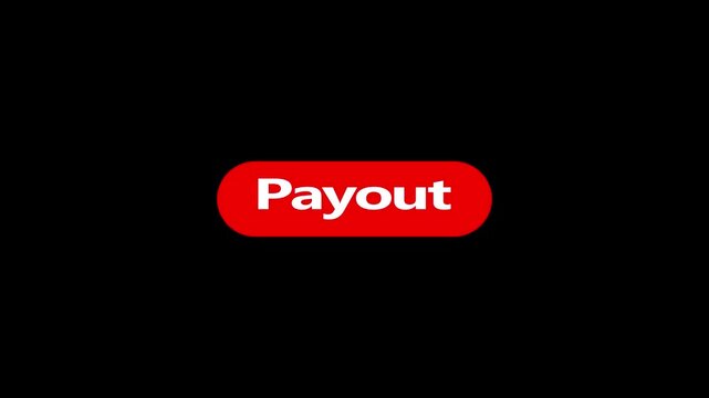 Mouse pointer clicking payout button motion