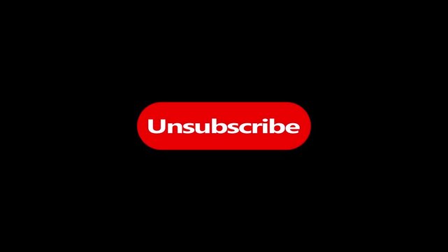 Unsubscribe button with mouse cursor click