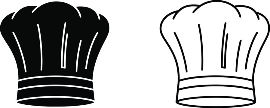 Chef Hat Icon Set Vector