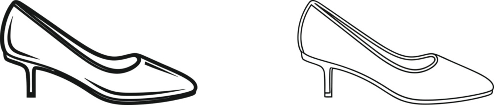 High heel shoes illustration Vector