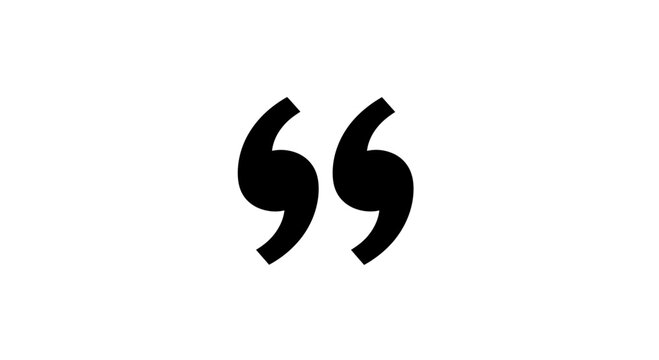 Quotation mark symbol punctuation sign.