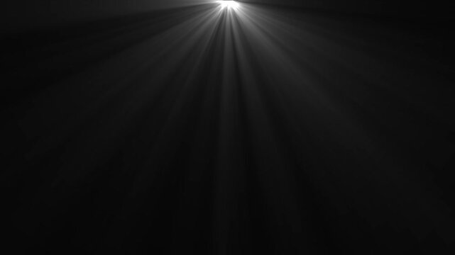 High-quality stock footage of sun rays light effects, overlays or flare glow array isolated on black background. overlay, light transition, effects 4k animation video. isolated on black background. 