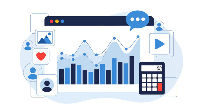 Comprehensive business dashboard with charts, graphs, and data insights for performance and trend analysis.