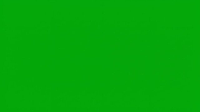 Twitching Musical Notes Green and White Sectional Composition