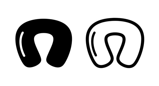 Contour memory foam neck pillow icon