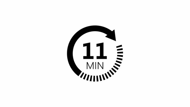 Countdown Timer Circle Icon Minimal Time Concept