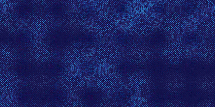Blue fintech abstract background with micro dotted pixels. Modern technology business concept clean vector backdrop