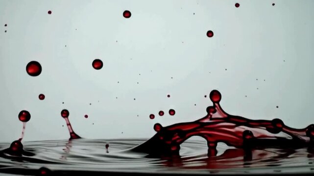 red wine splash