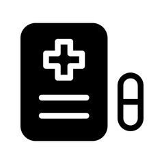 Fototapeta premium Prescription Icon Vector Symbol Design Illustration