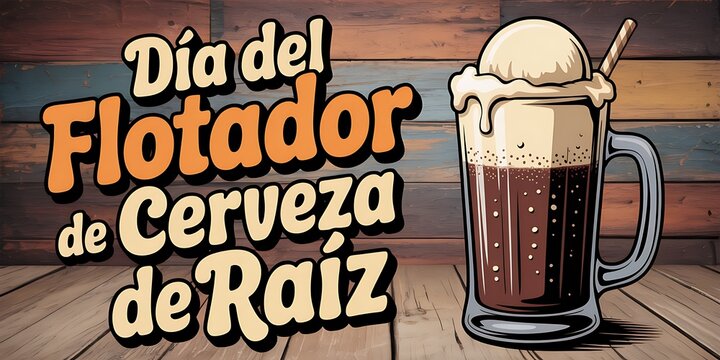 Celebrating the Dia del Flotador de Cerveza de Raz with a refreshing drink