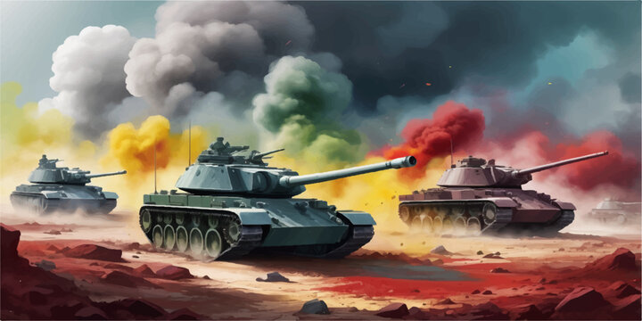 Soviet T-34 military tank with green camouflage, heavy armor, and turret on the battlefield