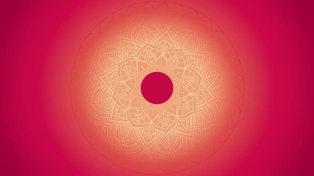 Decorative Mandala Design background Video.