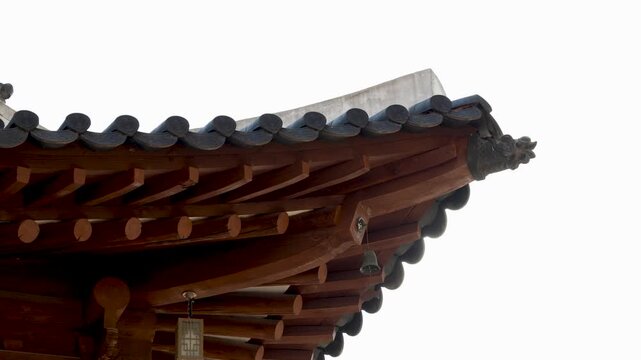 Traditional Korean Buddhist Temple Architecture and Dancheong Decorative Coloring in South Korea