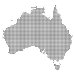 vector map of the australia with polka dot theme © gavinmuhammadisa