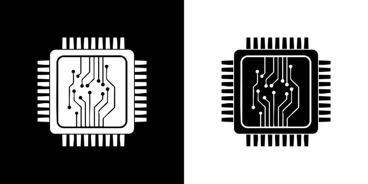 A close-up illustration of circuit boards on black and white backgrounds