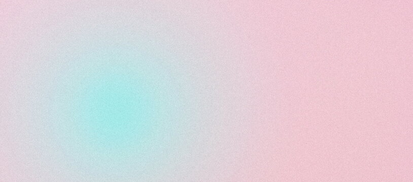 Gradient background banner noisy grain texture pastel pink purple colors. Space for text, template, blank