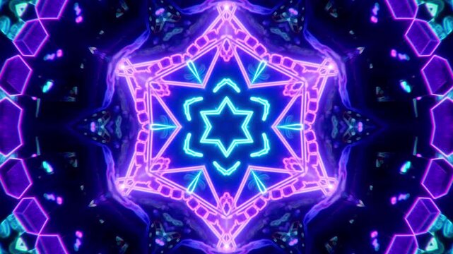 Kaleidoscope Tunnel Abstract Seamless 4K Background Loop