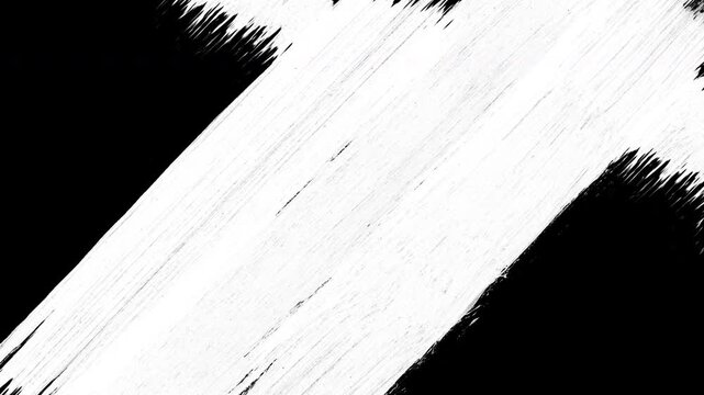 transition matter White brush stroke on black background
