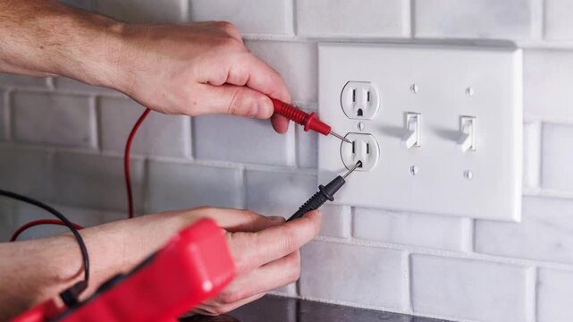 Electrical Outlet Voltage Testing, Multimeter Home Inspection Safety