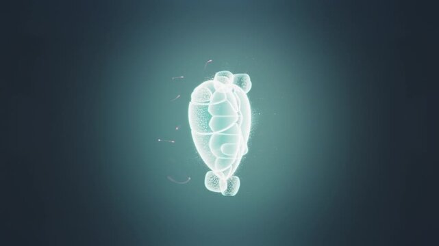 A glowing broken heart animation that captivates with depth and visuals