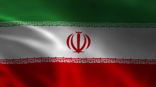 National flag of iran waving, a patriotic symbol suitable for websites, posters, presentations, and educational materials celebrating iranian culture and heritage.