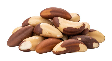 Obraz premium Brazil nuts on black transparent background