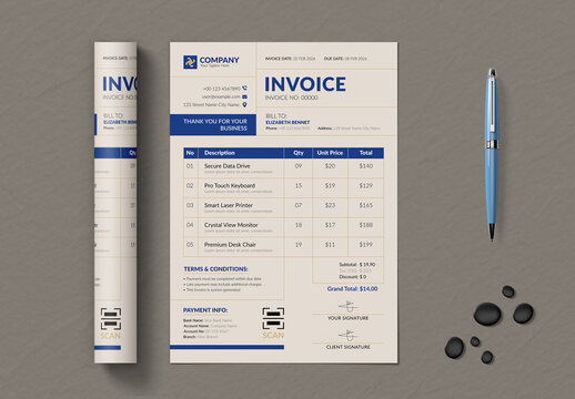 Invoice Template Layout