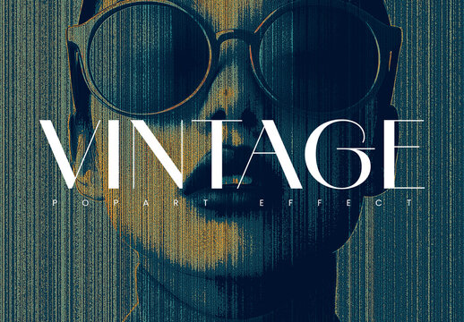 Vintage Pop Art Photo Effect