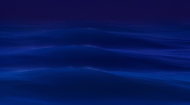 Deep indigo and sapphire waves cascading in a fluid ocean seascape