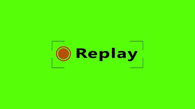 Recording signal light is flashing replay