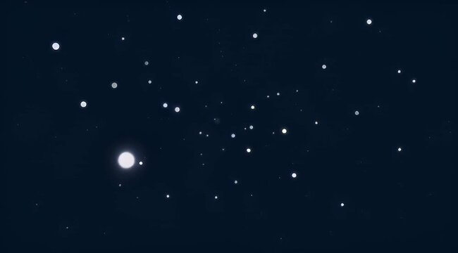 A digitally rendered depiction of a night sky filled with bright stars