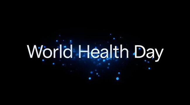 A 3d neon internet word cloud concept glows against a blue background