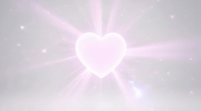 Love Abstract pink background illustration with red heart shapes and light romantic video