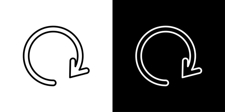 Refresh Icon Sheet Black And White