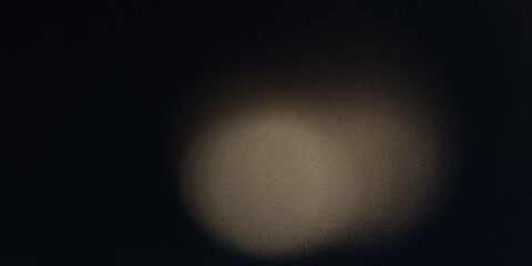 Abstract dark background with visible grain texture and soft blurred light creating a cinematic atmosphere. Subtle noise effect adds intentional texture to the composition, 3d rendering.
