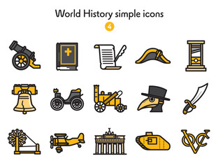 シンプルアイコン集 世界史4 © Armadilloz