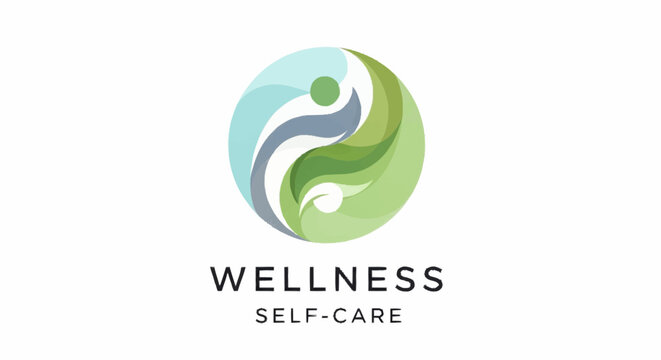 Wellness and self-care logo design concept.