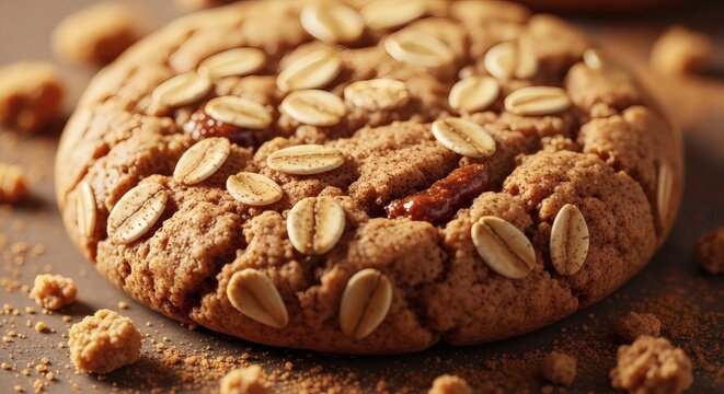 Delicious oatmeal cookie with oats on a baking sheet perfect for National Oatmeal Cookie Day