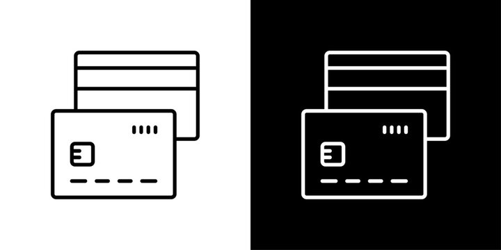 Credit Card Icon Sheet Black And White