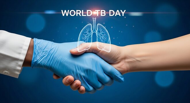 Hands Protecting Lungs World TB Day Awareness Concept