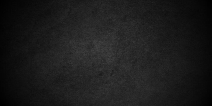 Dark black old wall paper grunge background. black blackboard and chalkboard texture. Dark black concrete wall texture element vintage grunge charcoal paint rough, distress backdrop background.