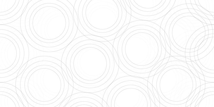 Abstract white background with subtle grey concentric circles pattern for modern design