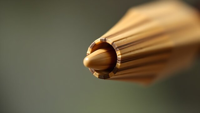 nock. Arrow nock fitted on bowstring, carved groove and wood grain in soft light. tutorial guides, club newsletters, designed for tourism and weekend activity guides, used by curriculum designers.