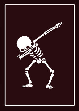 Dabbing Skeleton Graphic