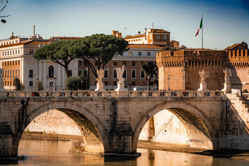 Obraz premium Castello St. Angelo, Roma, Engelsburg, Saint Angelo.