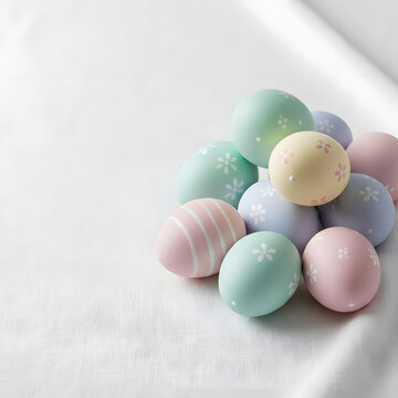Easter Sale Minimal Banner with Copy Space