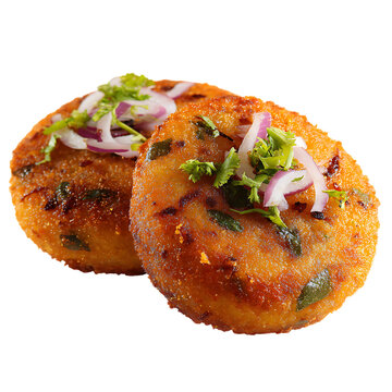  Aloo Tikki, transparent isolated on with white background(1)