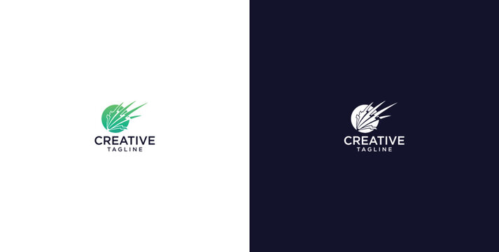 modern energy logo design, positive solution, icon, vector, premium.