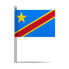 Fototapeta premium pin Democratic Republic of the Congo