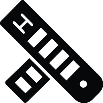 a ph strip with color blocks empty rectangles the entire image silhouette vector illustration on transparent background